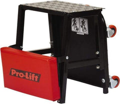 Omega Lift Equipment - 300 Lb Capacity, 4 Wheel Creeper Seat - Alloy Steel, 16.93" Long x 5.91" Overall Height x 14" Wide - Benchmark Tooling