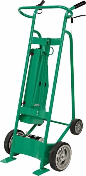 Valley Craft - 800 Lb Capacity 60" OAH Hand Truck - Dual Loop Handle, Steel, Solid Rubber Wheels - Benchmark Tooling