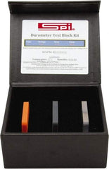 SPI - 20 HSD to 90 HSD Hardness, Shore D Scale, Calibration Test Block Kit - 3 Piece - Benchmark Tooling