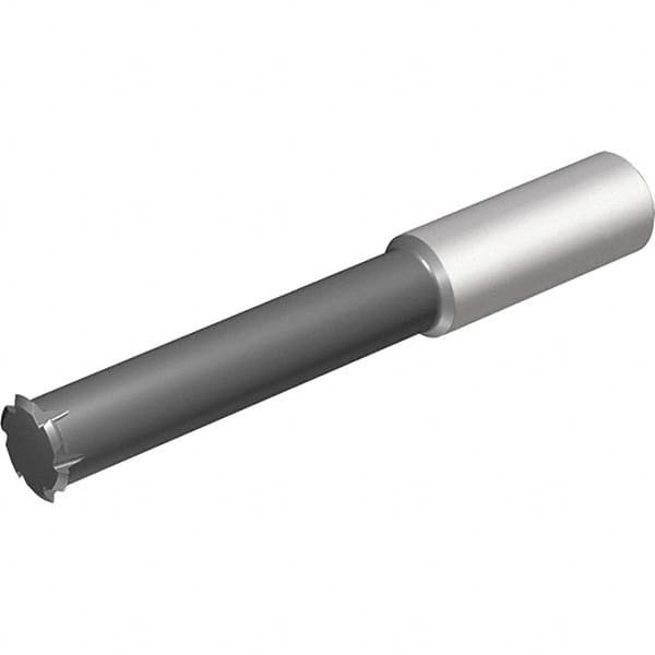 Vargus - 56 Max TPI, 1mm Pitch, Internal Single Profile Thread Mill - 10.5mm Noml Diam, 9.9" Cut Diam, 10" Shank Diam, 6 Flute, 35" Neck Length, TiCN Finish - Exact Industrial Supply