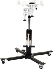 Omega Lift Equipment - 1,000 Lb Capacity Pedestal Transmission Jack - 36 to 73-1/8" High, 34-1/2" Chassis Width x 34-3/8" Chassis Length - Benchmark Tooling