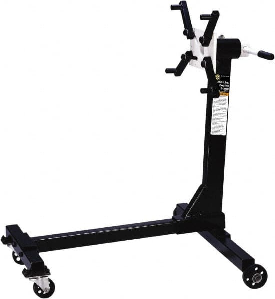 Omega Lift Equipment - 750 Lb Capacity Engine Repair Stand - 36-3/4 to 36-3/4" High, 31-1/2" Chassis Width x 31-1/2" Chassis Length - Benchmark Tooling