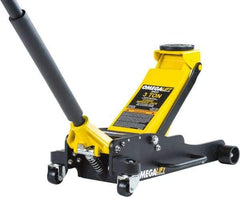 Omega Lift Equipment - 3 Ton Capacity Service Floor Jack - 3-7/8 to 18-15/16" High - Benchmark Tooling
