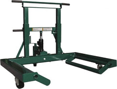 Safeguard - 3 Wheel, 1,500 Lb Capacity, Easy Roller - 23.62 to 60" Cast Iron Wheels - Benchmark Tooling