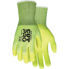 MCR Safety - Size S, ANSI Cut Lvl A2, Puncture Lvl 3, Abrasion Lvl 6, Foam Nitrile Coated Cut & Puncture Resistant Gloves - Benchmark Tooling