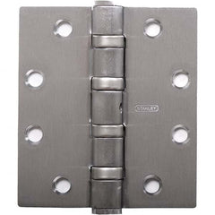 Stanley - 4-1/2" Long x 4-1/2" Wide Grade 1 Bronze Full Mortise Ball Bearing Commercial Hinge - Benchmark Tooling