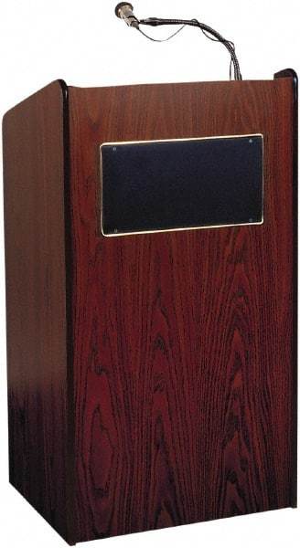 Oklahoma Sound - Wood Full Floor Lectern - 20" Deep x 25" Wide x 46" High - Benchmark Tooling