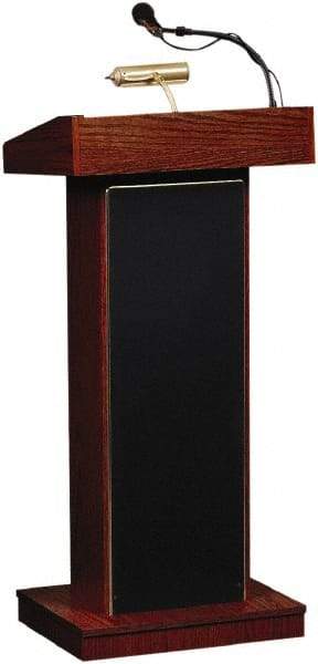 Oklahoma Sound - Wood Full Floor Lectern - 17" Deep x 22" Wide x 46" High - Benchmark Tooling