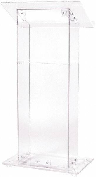 Oklahoma Sound - Acrylic Full Floor Lectern - 15" Deep x 24" Wide x 46" High - Benchmark Tooling