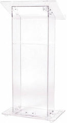 Oklahoma Sound - Acrylic Full Floor Lectern - 15" Deep x 24" Wide x 46" High - Benchmark Tooling