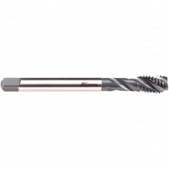Emuge - 7/8-9 UNC 4 Flute 2B/3B Modified Bottoming Spiral Flute Tap - High Speed Steel, NE2 Finish, 5.512" OAL, Right Hand Flute, Right Hand Thread, Series CU533200 - Benchmark Tooling