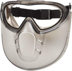 PYRAMEX - Size Universal, Clear Polycarbonate Anti-Fog & Scratch Resistant Lens, Goggles with Face Shield - Indirect Vent, Black PVC/Polycarbonate Frame, Over the Glass Style - Benchmark Tooling