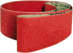 VSM - 3" Wide x 24" OAL, 36 Grit, Ceramic Abrasive Belt - Ceramic, Coarse, Coated, X Weighted Cloth Backing, Wet/Dry - Benchmark Tooling