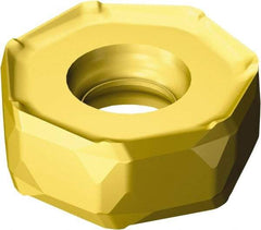 Sandvik Coromant - 745R2109 Grade 4230 Carbide Milling Insert - TiCN/Al2O3/TiN Finish, 9mm Thick, 21mm Inscribed Circle, 1mm Corner Radius - Benchmark Tooling