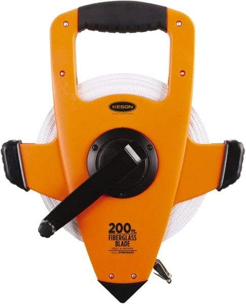 Keson - 200' x 1/2" Tape Measure - 1/8" Graduation - Benchmark Tooling