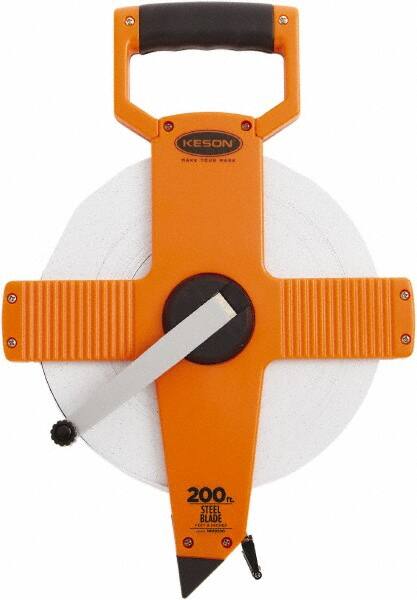 Keson - 200' x 3/8" Tape Measure - 1/8" Graduation - Benchmark Tooling