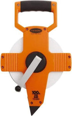 Keson - 100' x 3/8" Tape Measure - 1/10 & 1/100" Graduation - Benchmark Tooling