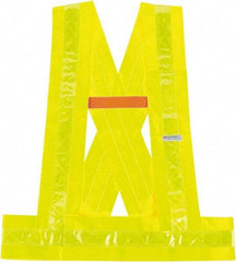 Ergodyne - Size XL/2XL High Visibility Lime Solid Breakaway Vest - ANSI 107, Hook & Loop Closure, 1 Pocket, Polyester - Benchmark Tooling