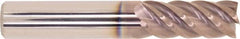 Millstar - 1/2", 1-1/4" LOC, 1/2" Shank Diam, 3" OAL, 5 Flute, Solid Carbide Square End Mill - Single End, HSN Finish, Helical Flute, Centercutting, Right Hand Cut, Right Hand Flute, Series EIV5 - Benchmark Tooling