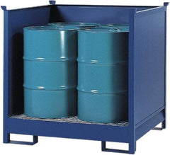 Denios - Mobile Spill Containment Type: Transport Pallet w/Side Walls Number of Drums: 4 - Benchmark Tooling