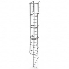 TRI-ARC - Rolling & Wall Mounted Ladders & Platforms Type: Fixed Ladder Style: Safety Cage - Benchmark Tooling