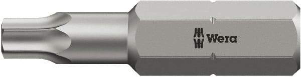 Wera - 5/16" Drive T25 Torx Screwdriver Bit - 4" OAL, Insert Bit - Benchmark Tooling