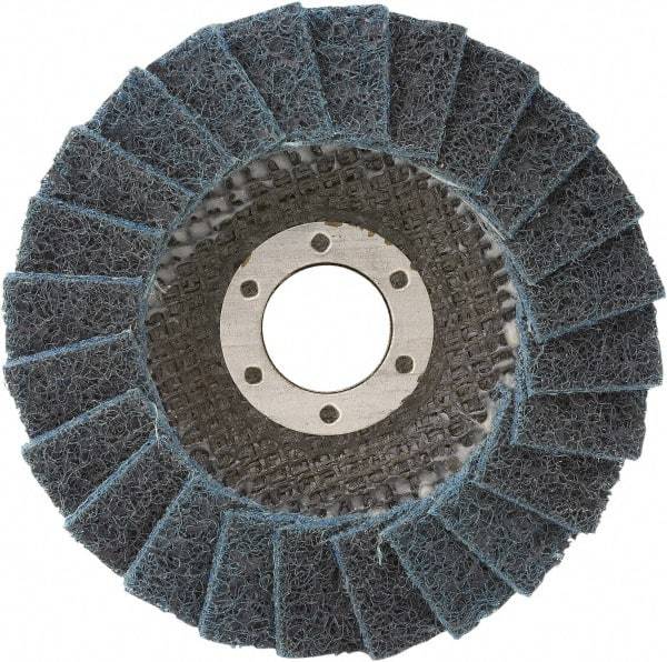 Camel Grinding Wheels - 180 Grit, 4-1/2" Disc Diam, 5/8-11 Center Hole, Type 29 Silicon Carbide Flap Disc - 13,300 Max RPM, Non-Woven Backing, Arbor Attaching System, Non-Woven - Benchmark Tooling