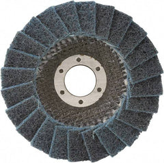 Camel Grinding Wheels - 180 Grit, 4-1/2" Disc Diam, 5/8-11 Center Hole, Type 29 Silicon Carbide Flap Disc - 13,300 Max RPM, Non-Woven Backing, Arbor Attaching System, Non-Woven - Benchmark Tooling