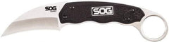 SOG Specialty Knives - 2-37/64" Long Blade, 7Cr17MoV Stainless Steel, Sheepsfoot, Fixed Blade Knife - 7.3" OAL, Glass-Reinforced Nylon Handle - Benchmark Tooling