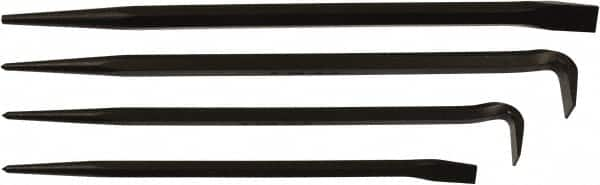 Mayhew - 4 Piece Line-Up & Rolling Head Pry Bar Set - Includes 14, 16, 18 & 20" Lengths - Benchmark Tooling