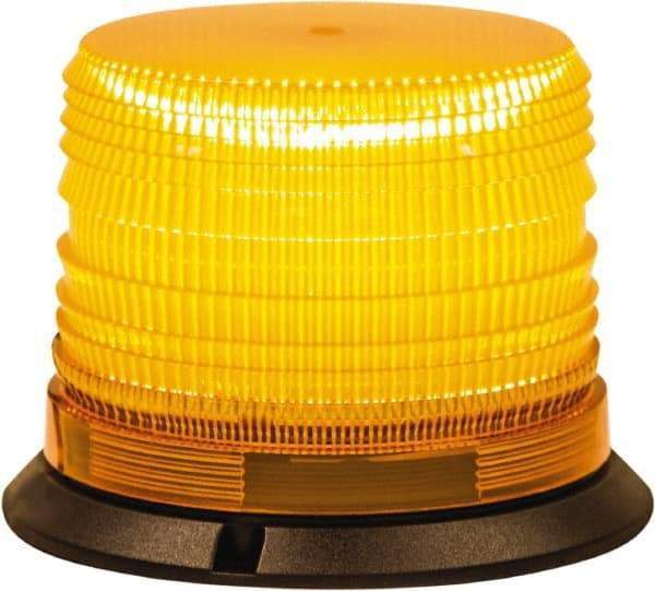 Buyers Products - 8 Flash Rate, 1" Pipe & 3-Bolt Mount Emergency Strobe Light Assembly - Powered by 12 to 24 Volts, Amber - Benchmark Tooling