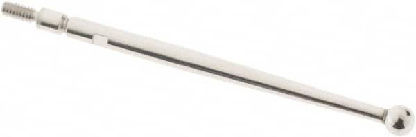 SPI - 3mm Ball Diam, Steel, Ball Test Indicator Contact Point - 1.47" Contact Point Length, Use with Teclock Test Indicators - Benchmark Tooling