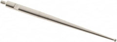 SPI - 1mm Ball Diam, Carbide, Ball Test Indicator Contact Point - 1.437" Contact Point Length, Use with Tesa Test Indicators - Benchmark Tooling