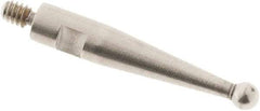 SPI - 1.5mm Ball Diam, Steel, Ball Test Indicator Contact Point - 0.497" Contact Point Length, Use with Tesa Test Indicators - Benchmark Tooling