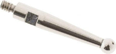 SPI - 2mm Ball Diam, Steel, Ball Test Indicator Contact Point - 0.497" Contact Point Length, Use with Tesa Test Indicators - Benchmark Tooling