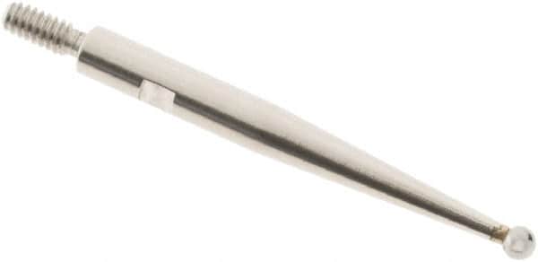 SPI - 1.5mm Ball Diam, Carbide, Ball Test Indicator Contact Point - 0.812" Contact Point Length, Use with Interapid Test Indicators - Benchmark Tooling