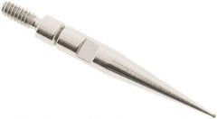 SPI - 0.4mm Ball Diam, Carbide, Ball Test Indicator Contact Point - 0.688" Contact Point Length, Use with Interapid Test Indicators - Benchmark Tooling