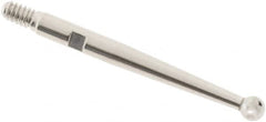 SPI - 2mm Ball Diam, Carbide, Ball Test Indicator Contact Point - Use with Starrett Test Indicators - Benchmark Tooling