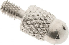 SPI - M2.5, 4mm Ball Diam, Carbide Cupped Ball Contact Point - 7mm Contact Point Length, Use with Dial Indicators - Benchmark Tooling