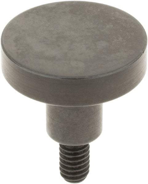 SPI - #4-48, 1/2" Ball Diam, Steel Flat Contact Point - 3/8" Contact Point Length, Use with Dial Indicators - Benchmark Tooling