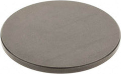 SPI - #4-48, 2" Ball Diam, Black Oxide Steel Flat Button Contact Point - 1/4" Contact Point Length, Use with Dial Indicators - Benchmark Tooling