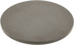 SPI - #4-48, 1-1/2" Ball Diam, Black Oxide Steel Flat Button Contact Point - 1/4" Contact Point Length, Use with Dial Indicators - Benchmark Tooling