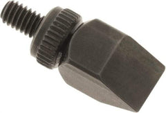 SPI - #4-48, Black Oxide Steel Chisel Contact Point - 5/8" Contact Point Length, Use with Dial Indicators - Benchmark Tooling