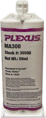 Plexus - 50 mL Cartridge Two Part Adhesive - 3 to 6 min Working Time, 60°F - Benchmark Tooling