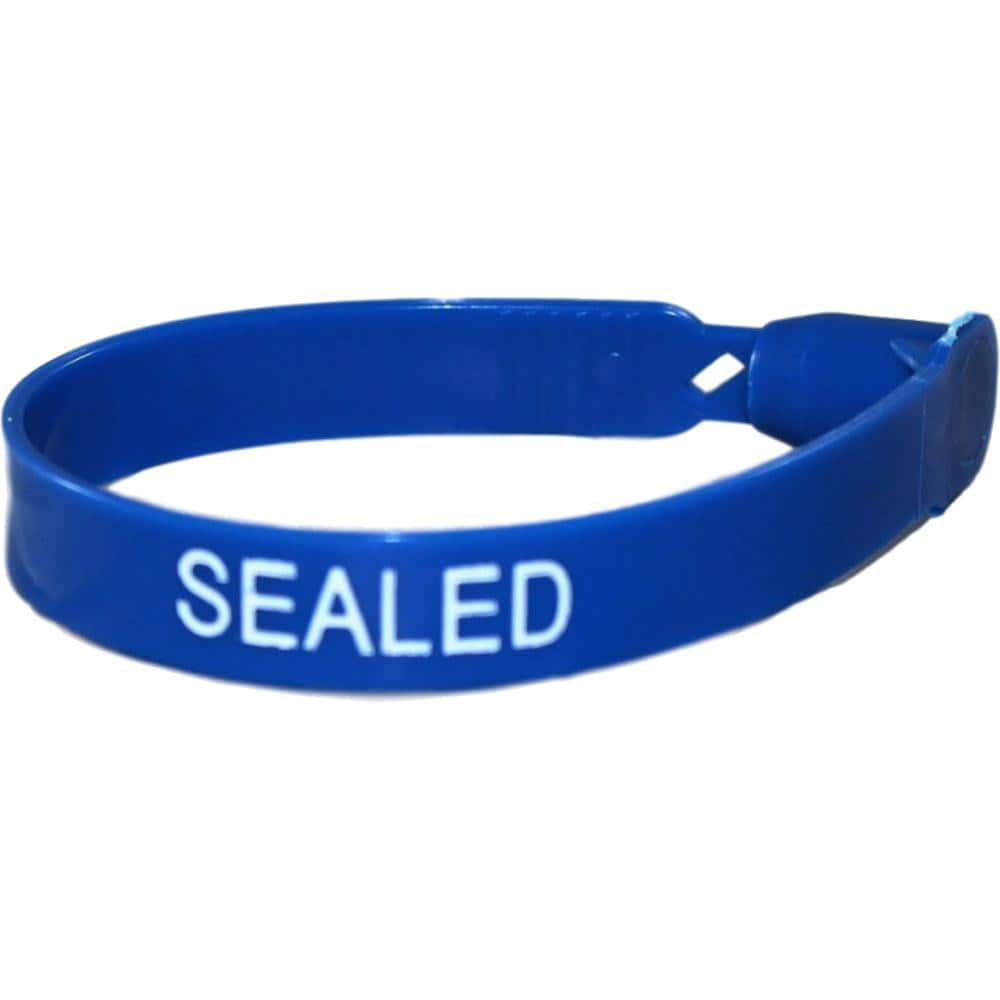 Security Seals; Type: Tamper-Evident Plastic Seal; Overall Length (Decimal Inch): 7.50; Operating Length: 7 in; Breaking Strength: 60.000; Material: Polyethylene; Color: Blue; Color: Blue; Overall Length: 7.50; Material: Polyethylene; Product Type: Tamper