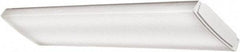 Lithonia Lighting - 1 Lamp, 4 Ft. Long, 41 Watt, 4,600 Lumen, Surface Mounted, LED Lamp Wraparound Light Fixture - 120-277 Volt, White - Benchmark Tooling