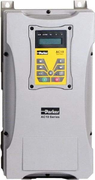 Parker - Three Phase, 480 Volt, 7-1/2 hp, Variable Frequency Drive - 9.53" Wide x 7.8" Deep x 16" High, IP66 - Benchmark Tooling