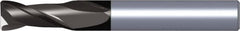 Kennametal - 2mm, 3mm LOC, 6mm Shank Diam, 50mm OAL, 2 Flute, Solid Carbide Square End Mill - Single End, TiAlN Finish, Spiral Flute, 30° Helix, Centercutting, Right Hand Cut, Right Hand Flute, Series 2CH..DK-DL - Benchmark Tooling