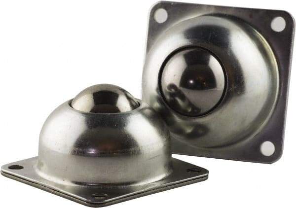 USDI - 1-1/2 Inch Diameter, Square, Steel Ball Transfer - 250 Lb. Capacity - Benchmark Tooling