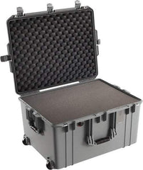 Pelican Products, Inc. - 20-21/32" Wide x 14-7/8" High, Aircase w/Foam & Wheels - Silver - Benchmark Tooling